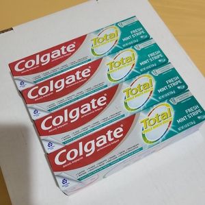 4x Colgate Total Mint Fresh Toothpastes Exp 3/2024